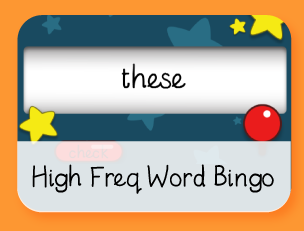 High Frequency Word Bingo